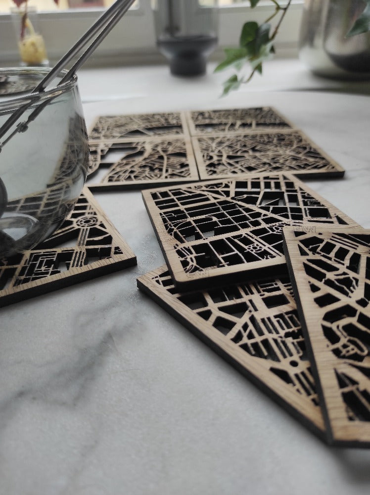 Wooden Coasters of your city